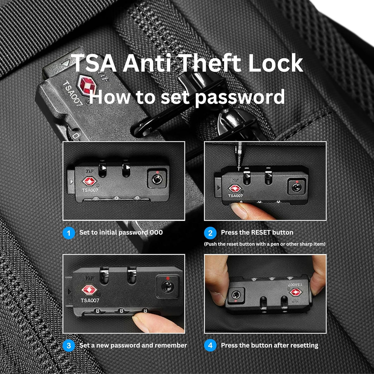 Vacuum Backpack Travel with Pump, 60L Expandable Airbag Travel Backpack, Travel Backpack with Vacuum System, TSA Lock, USB Charging Port, Water Resistant