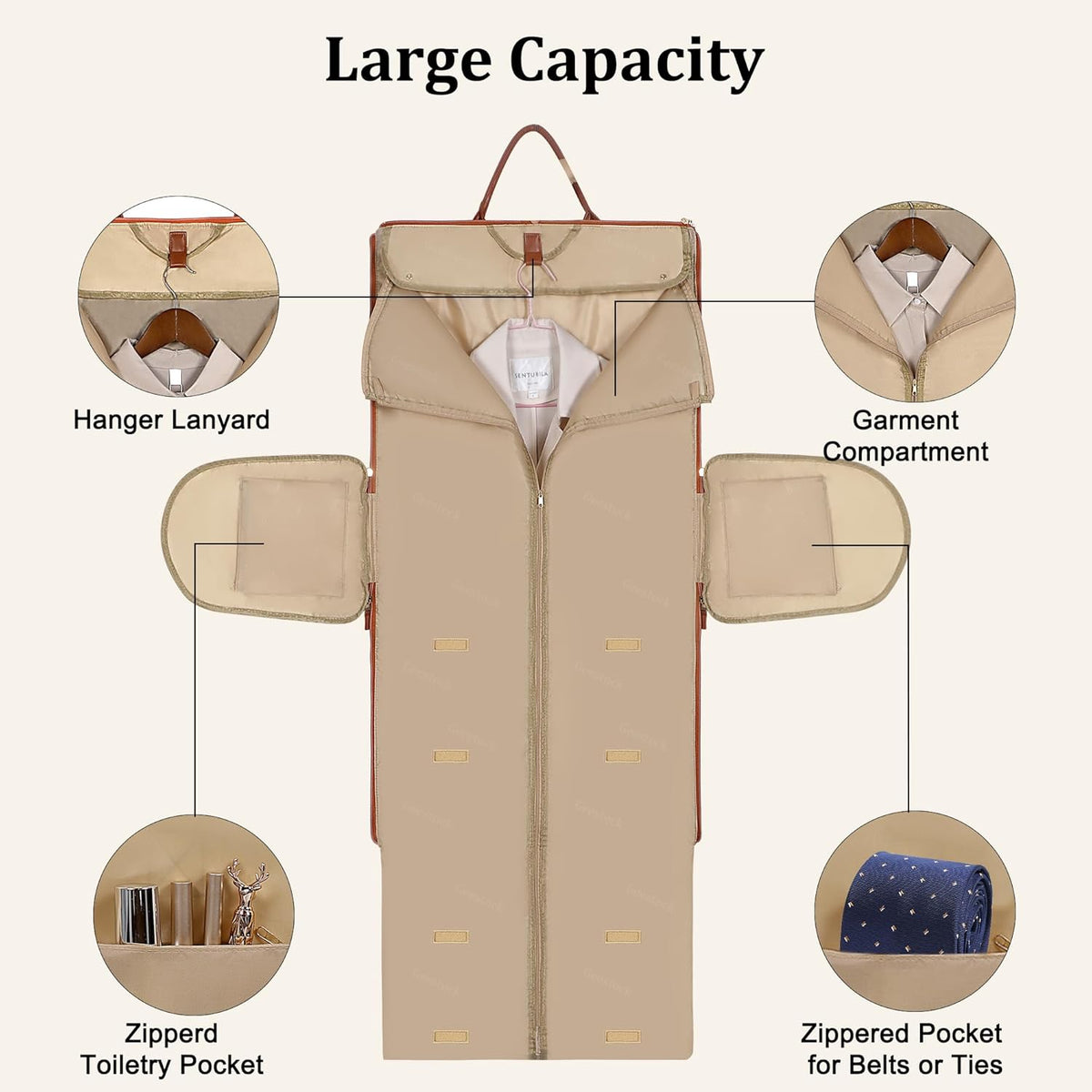 Convertible Garment Bag for Travel, 45L Carry On Garment Duffle Bag for Men Women with Shoe Compartment & Shoulder Strap, PU Leather, 2 in 1 Hanging Suitcase Suit Bags Weekender Overnight Bags Pink