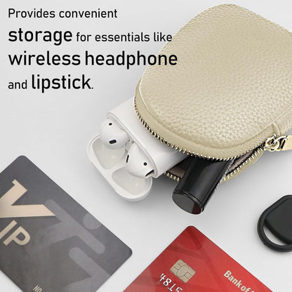 Adjustable Clip and Go Strap with Zippered Pouch Phone Lanyard Crossbody With Wallet for Shopping&Travel Anti-Theft Phone Strap with 1*clasp 2* Clear Lanyard Tether Tabs(Khaki)
