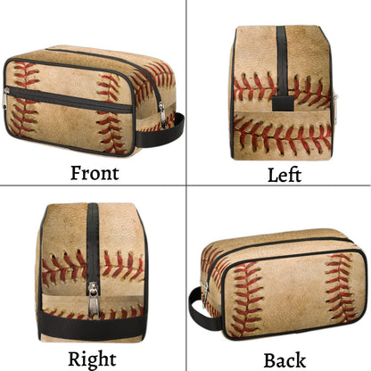 Travel Toiletry Bag for Boys Kids - Yellow Basketball Waterproof Hanging Cosmetic Hygiene Bags Lightweight Large Shave Kit for Toiletries Accessories Bathroom Stuff, Gifts for Men