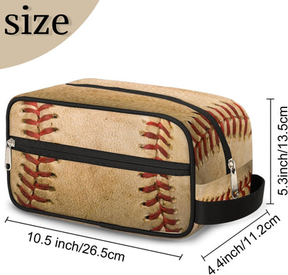 Travel Toiletry Bag for Boys Kids - Yellow Basketball Waterproof Hanging Cosmetic Hygiene Bags Lightweight Large Shave Kit for Toiletries Accessories Bathroom Stuff, Gifts for Men