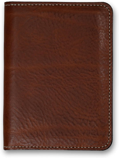 Personalized Leather, Passport Holder For Travel | Handmade Passport Wallet Cover Case | Travel Document Holder, Passport Cover for Men, Women, and Family | Pike (Alpine Whiskey)