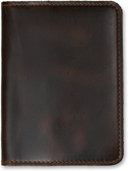 Personalized Leather, Passport Holder For Travel | Handmade Passport Wallet Cover Case | Travel Document Holder, Passport Cover for Men, Women, and Family | Pike (Alpine Whiskey)