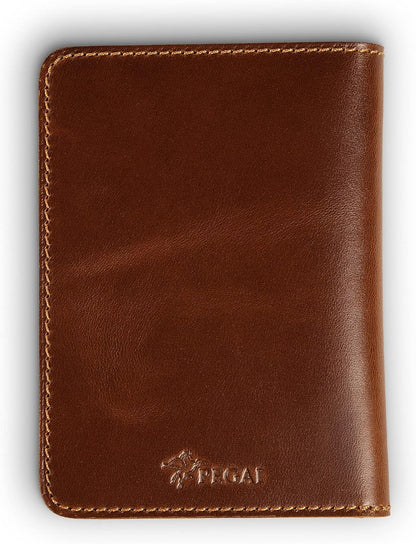 Personalized Leather, Passport Holder For Travel | Handmade Passport Wallet Cover Case | Travel Document Holder, Passport Cover for Men, Women, and Family | Pike (Alpine Whiskey)