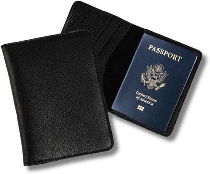 Personalized Leather, Passport Holder For Travel | Handmade Passport Wallet Cover Case | Travel Document Holder, Passport Cover for Men, Women, and Family | Pike (Alpine Whiskey)