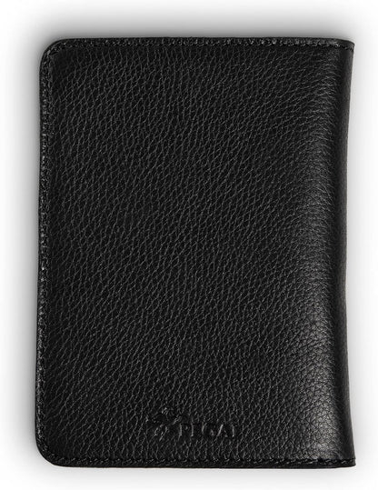 Personalized Leather, Passport Holder For Travel | Handmade Passport Wallet Cover Case | Travel Document Holder, Passport Cover for Men, Women, and Family | Pike (Alpine Whiskey)