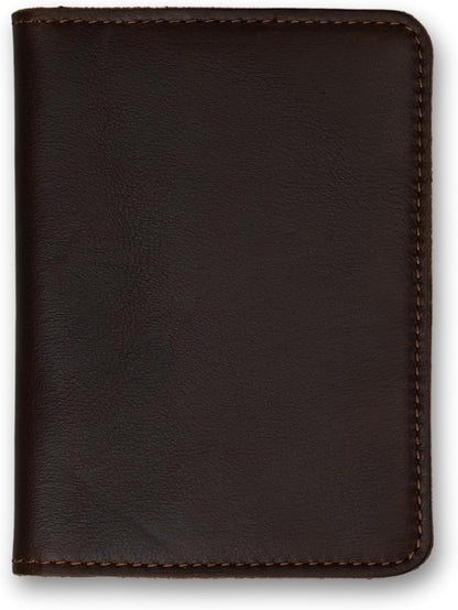 Personalized Leather, Passport Holder For Travel | Handmade Passport Wallet Cover Case | Travel Document Holder, Passport Cover for Men, Women, and Family | Pike (Alpine Whiskey)