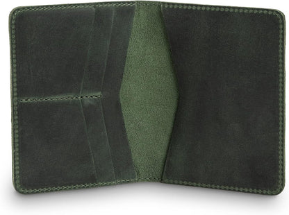 Personalized Leather, Passport Holder For Travel | Handmade Passport Wallet Cover Case | Travel Document Holder, Passport Cover for Men, Women, and Family | Pike (Alpine Whiskey)