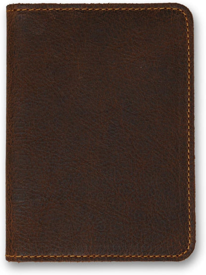 Personalized Leather, Passport Holder For Travel | Handmade Passport Wallet Cover Case | Travel Document Holder, Passport Cover for Men, Women, and Family | Pike (Alpine Whiskey)