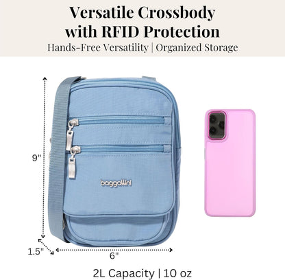 Journey Crossbody Bags for Women 9x6 Small Lightweight Travel Handbag W/RFID