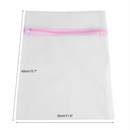 Mesh Laundry Bag For Washing Lingerie And Delicate Garments Women Wash Bag Washing Machine Bag Protect Blouse Hosiery Stocking Underwear Bra Etc With Premium Zipper (Coarse Mesh 30 * 40cm)