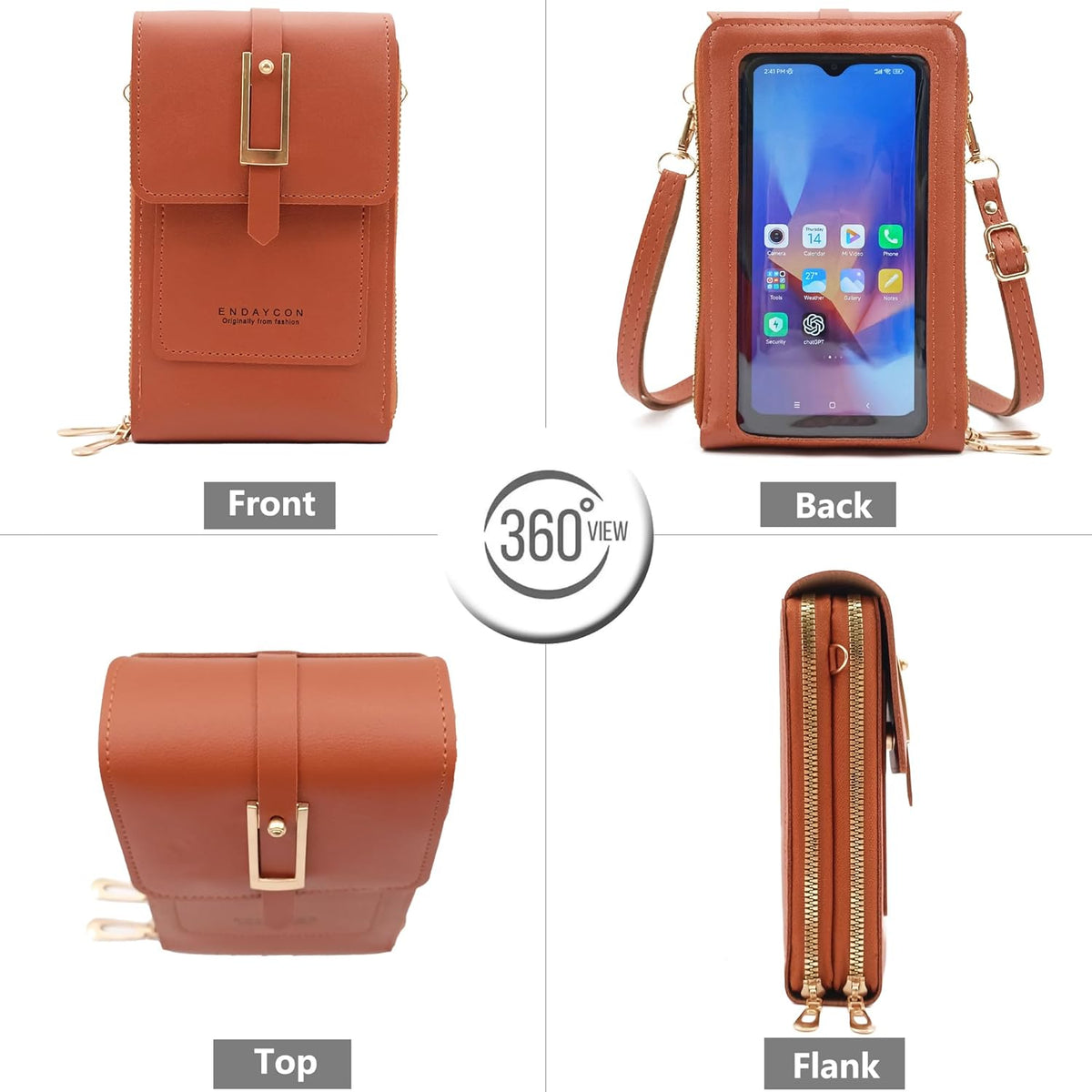 Small Cell Cross Body Purses for Women Mini Shoulder Handbags Zipper Crossbody Bags