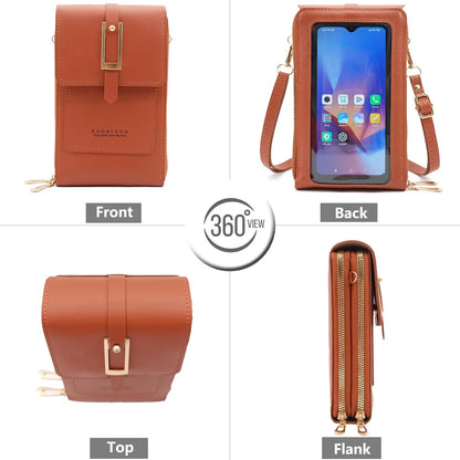 Small Cell Cross Body Purses for Women Mini Shoulder Handbags Zipper Crossbody Bags