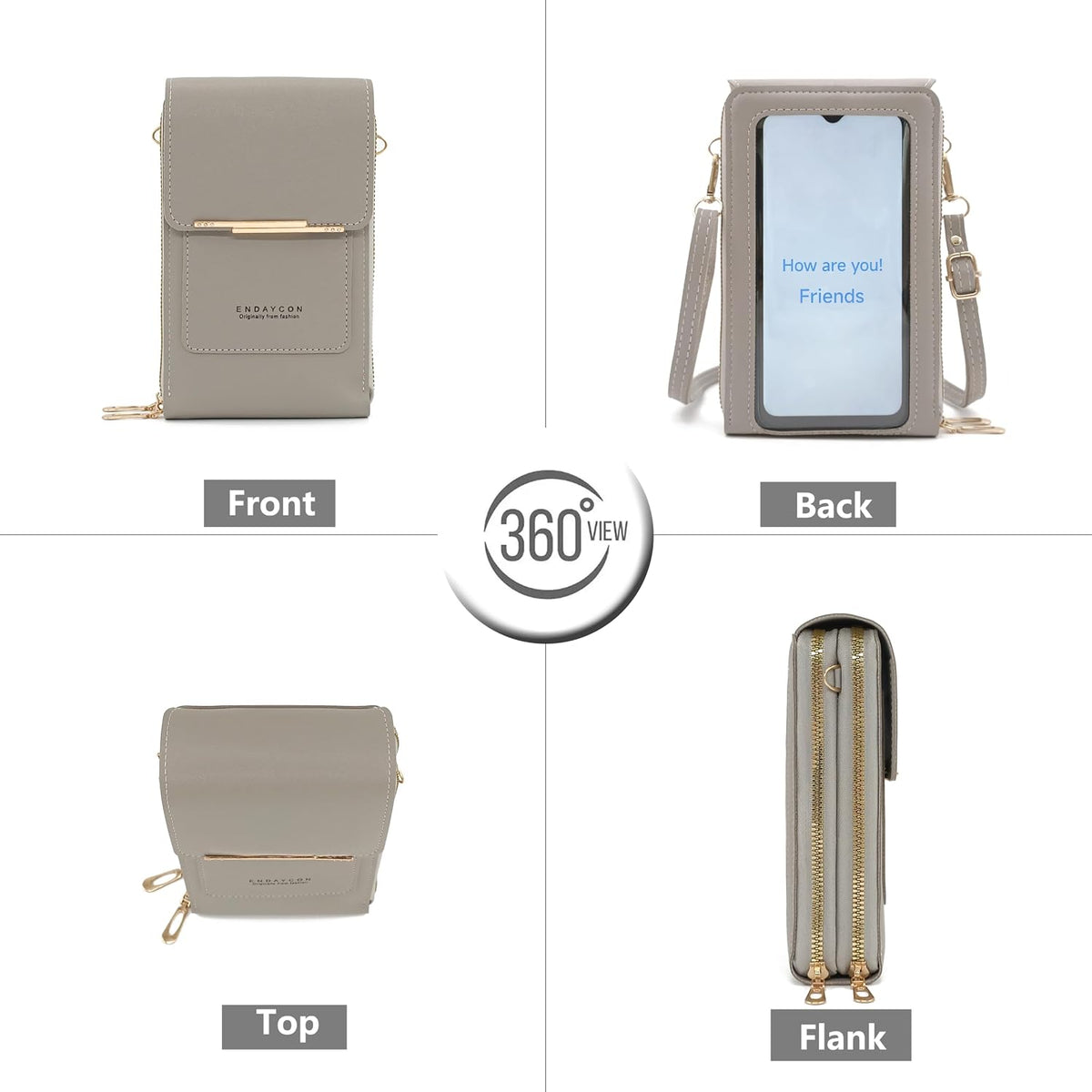 Small Cell Cross Body Purses for Women Mini Shoulder Handbags Zipper Crossbody Bags