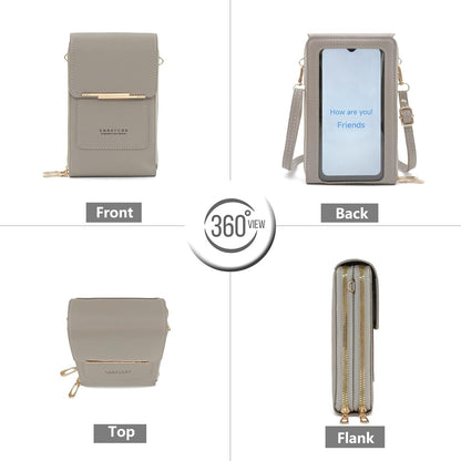 Small Cell Cross Body Purses for Women Mini Shoulder Handbags Zipper Crossbody Bags