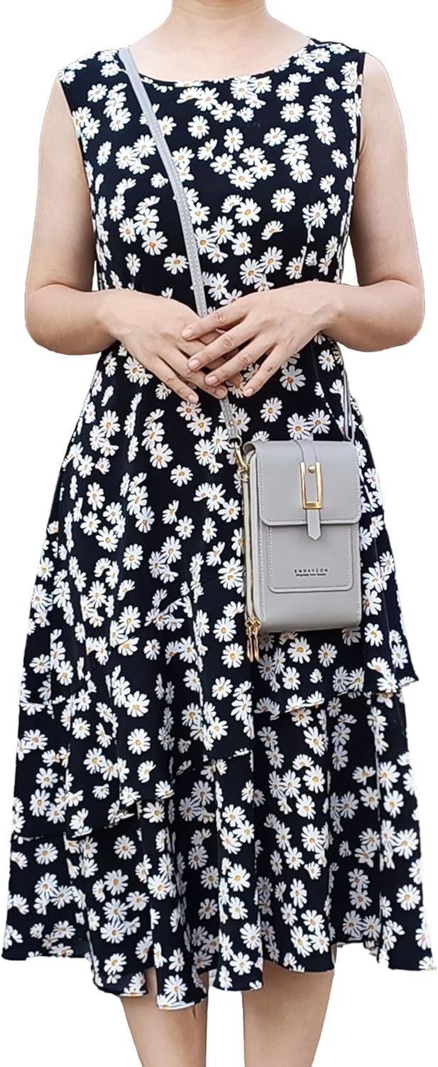 Small Cell Cross Body Purses for Women Mini Shoulder Handbags Zipper Crossbody Bags