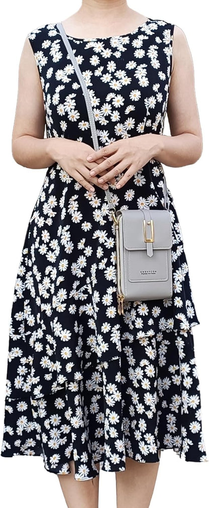 Small Cell Cross Body Purses for Women Mini Shoulder Handbags Zipper Crossbody Bags