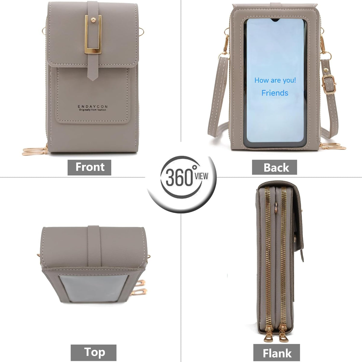 Small Cell Cross Body Purses for Women Mini Shoulder Handbags Zipper Crossbody Bags