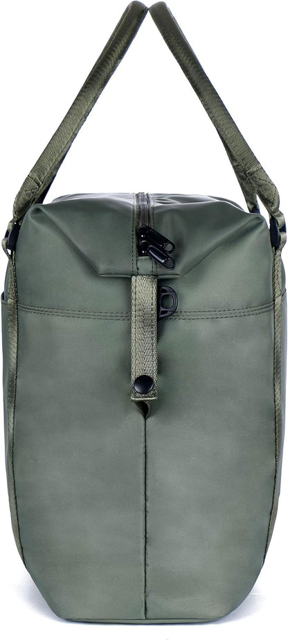 Unisex Large Travel Shoulder Weekender Overnight Bag Handbag Gym Tote Bag with Trolley Sleeve (Grey)