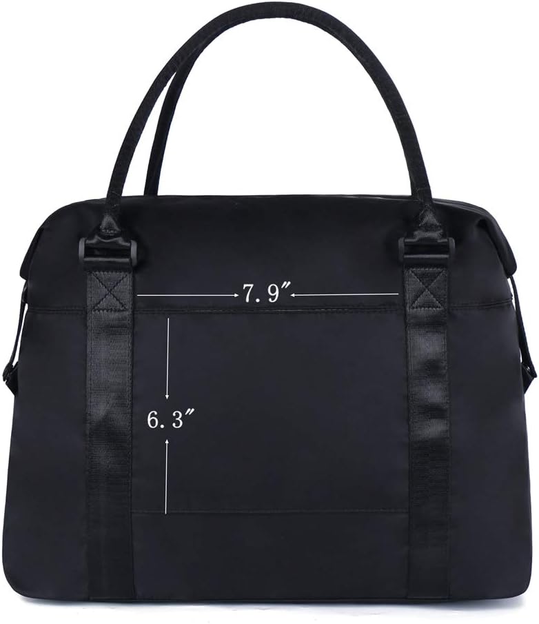 Unisex Large Travel Shoulder Weekender Overnight Bag Handbag Gym Tote Bag with Trolley Sleeve (Grey)