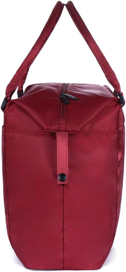 Unisex Large Travel Shoulder Weekender Overnight Bag Handbag Gym Tote Bag with Trolley Sleeve (Grey)