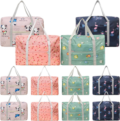 Travel Bag Carry on Duffel Bag Foldable Luggage Spirit Airlines Personal Item Bag Sports Gym Bags Weekender Overnight Bag Nylon Travel Duffel for Women (Green Apple)