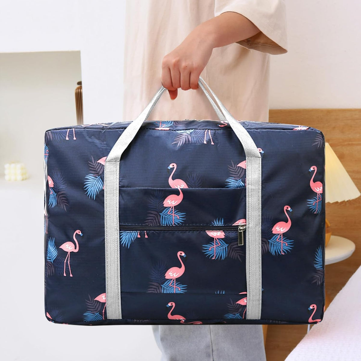 Travel Bag Carry on Duffel Bag Foldable Luggage Spirit Airlines Personal Item Bag Sports Gym Bags Weekender Overnight Bag Nylon Travel Duffel for Women (Green Apple)
