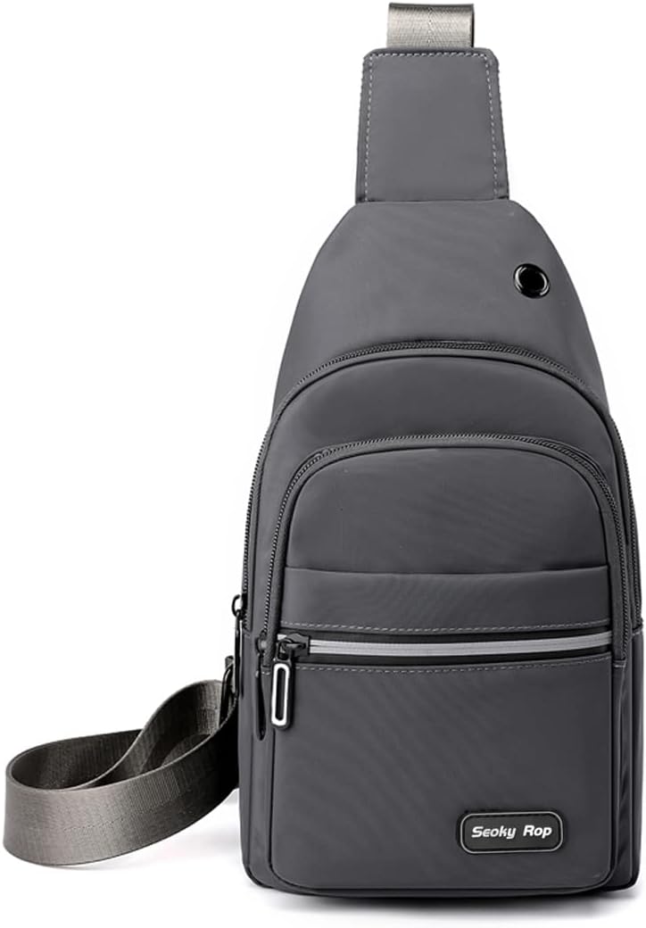 Sling Bag Crossbody Backpack for Men Women Small Chest Shoulder Bag for Travel Hiking Daypack Blue
