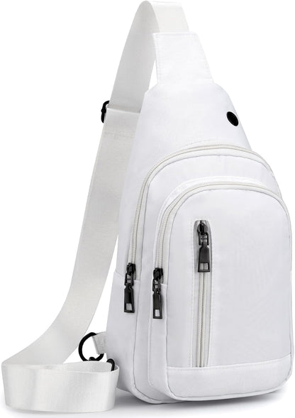 Sling Bag Crossbody Backpack for Men Women Small Chest Shoulder Bag for Travel Hiking Daypack Blue