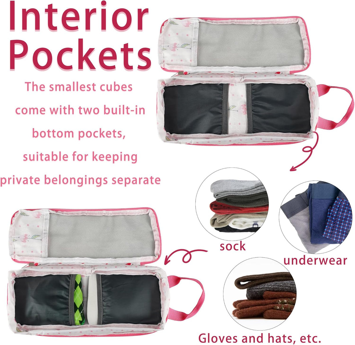 7 Pcs Compression Packing Cubes Travel for Suitcases, Luggage Organizer Washable Storage Bags Set for Backpack Travel- Packaging Cubes for Carry-Ons and Storage