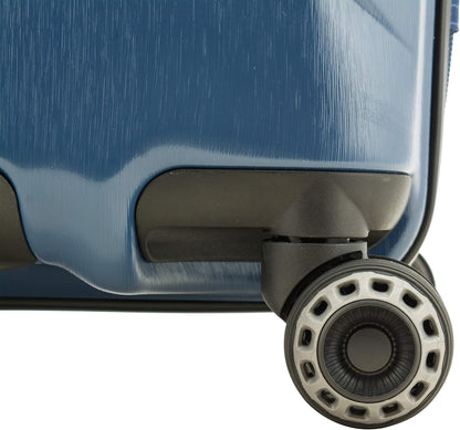 Silverwood Polycarbonate Hardside Expandable Spinner Luggage, Brushed Metal, Carry-on 21-Inch