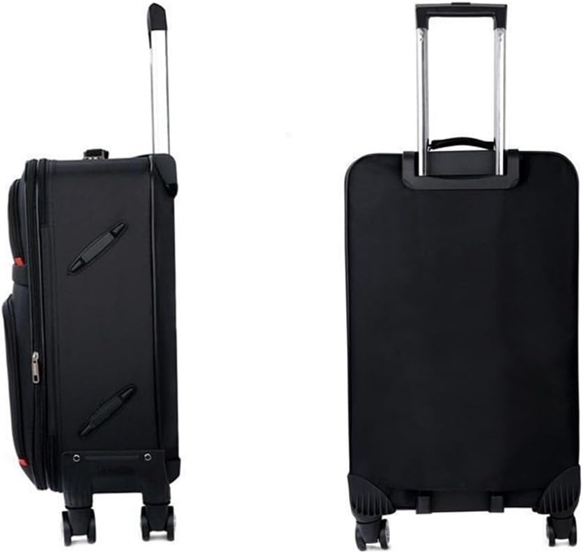 Carry-On Softside Luggage with Spinner Wheels, Black,Expandable Softside Carry-On Luggage Carry On