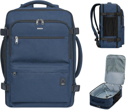 Travel Backpack For Spirit Airlines Personal Item Bag 18x14x8 with Wet Pocket, 17 Inch Laptop Backpack for Men Women（Black）