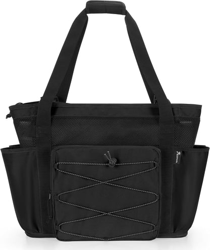 Beach Bag with Zipper Bottom, Large Beach Tote Bag for Men & Women | Wet/Dry Separation, Quick Dry Mesh, Spacious Storage for Towels, Swimsuits and Beach Essentials, Ideal for Pool and Travel
