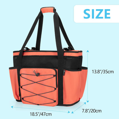 Beach Bag with Zipper Bottom, Large Beach Tote Bag for Men & Women | Wet/Dry Separation, Quick Dry Mesh, Spacious Storage for Towels, Swimsuits and Beach Essentials, Ideal for Pool and Travel