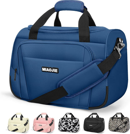 Underseat Carry On Luggage Lightweight Travel Tote Weekender Bag Overnight Duffle Bag for Travel, Travel Essentials Personal Item Travel Bag for Women and Men,Black-18Inch