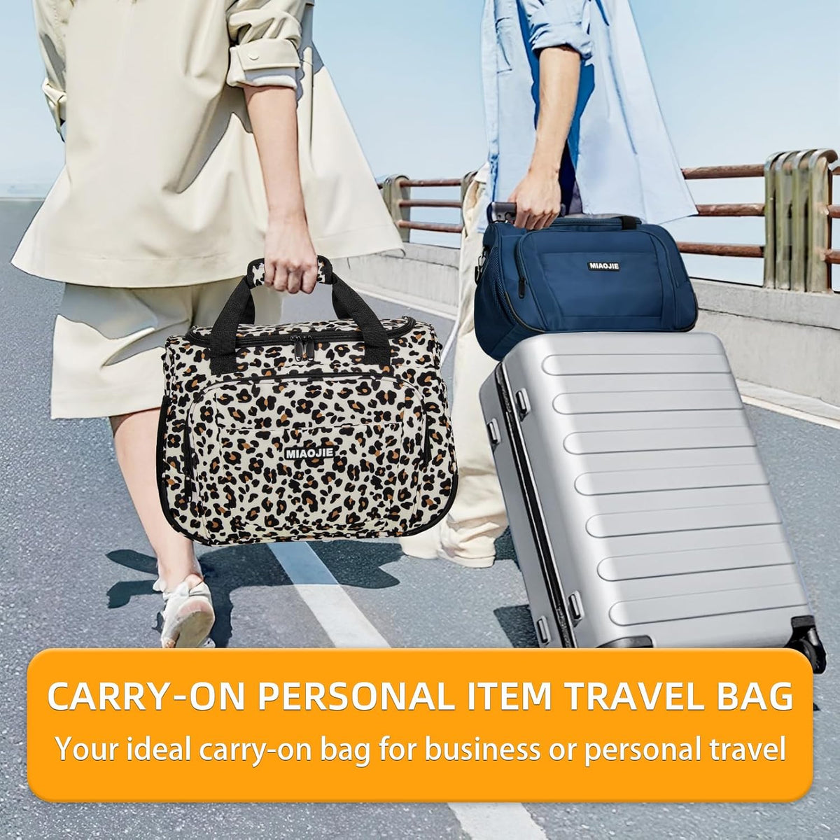 Underseat Carry On Luggage Lightweight Travel Tote Weekender Bag Overnight Duffle Bag for Travel, Travel Essentials Personal Item Travel Bag for Women and Men,Black-18Inch