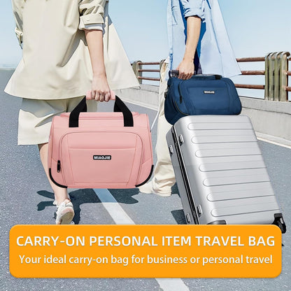 Underseat Carry On Luggage Lightweight Travel Tote Weekender Bag Overnight Duffle Bag for Travel, Travel Essentials Personal Item Travel Bag for Women and Men,Black-18Inch