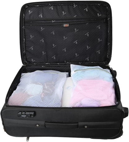 3Pcs Mesh Laundry Bags for Delicates, Honeycomb Mesh Wash Bags with Zipper for Washing Machine, Shoes, Lingerie, Socks and Stuffed Toys (Medium, 12.5 x 16Inches)