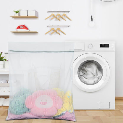 3Pcs Mesh Laundry Bags for Delicates, Honeycomb Mesh Wash Bags with Zipper for Washing Machine, Shoes, Lingerie, Socks and Stuffed Toys (Medium, 12.5 x 16Inches)