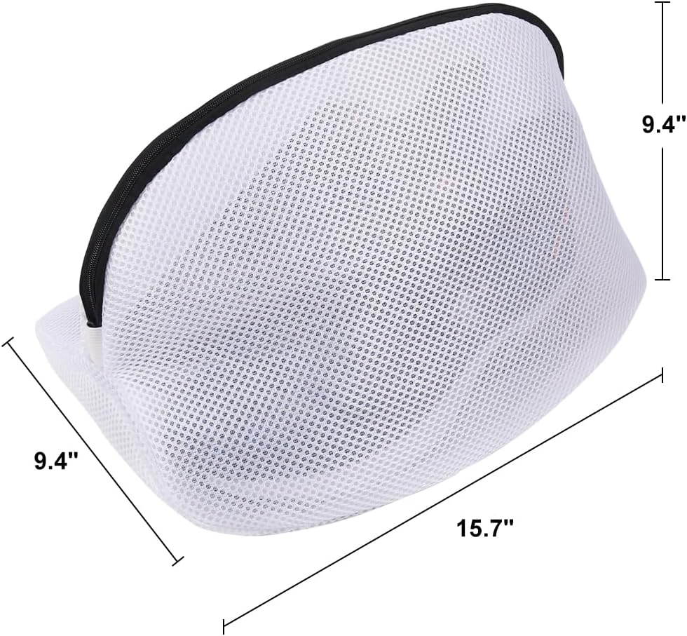 3Pcs Mesh Laundry Bags for Delicates, Honeycomb Mesh Wash Bags with Zipper for Washing Machine, Shoes, Lingerie, Socks and Stuffed Toys (Medium, 12.5 x 16Inches)