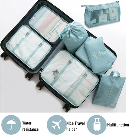 Packing Cubes for Travel 8 Set, Luggage Packing Organizers for Suitcases, Travel Accessories Large Toiletries Bag for Clothes Shoes Cosmetics,Travel Bags Organizer (Pink)