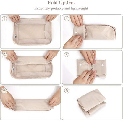 Packing Cubes for Travel 8 Set, Luggage Packing Organizers for Suitcases, Travel Accessories Large Toiletries Bag for Clothes Shoes Cosmetics,Travel Bags Organizer (Pink)
