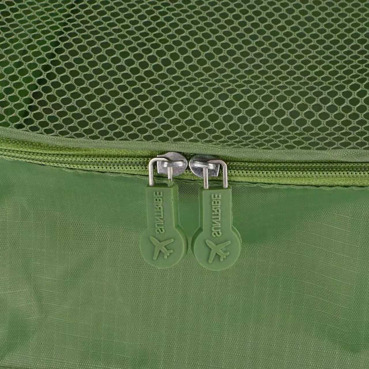 6 Set Travel Packing Cubes With Laundry Pouch Clothes Storage Organizer For Suitcase Luggage Green