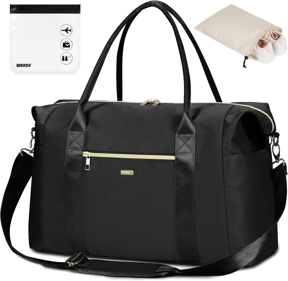 Personal Item Travel Bag 18x14x8, Carry On Weekender Bag for Women | Frontier Underseat Fit, Wet Pocket, Weekend Overnight Trip