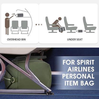 Personal Item Travel Bag 18x14x8, Carry On Weekender Bag for Women | Frontier Underseat Fit, Wet Pocket, Weekend Overnight Trip