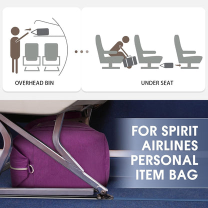 Personal Item Travel Bag 18x14x8, Carry On Weekender Bag for Women | Frontier Underseat Fit, Wet Pocket, Weekend Overnight Trip