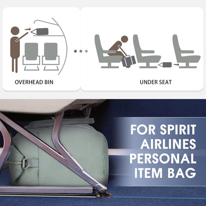 Personal Item Travel Bag 18x14x8, Carry On Weekender Bag for Women | Frontier Underseat Fit, Wet Pocket, Weekend Overnight Trip