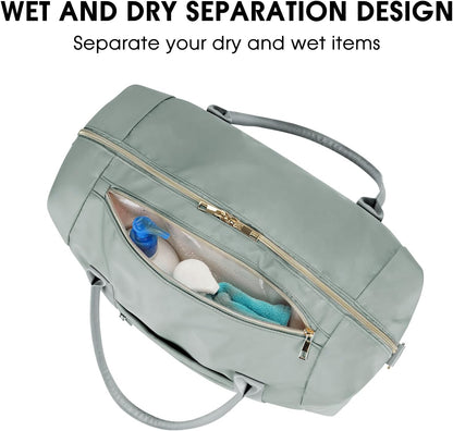 Personal Item Travel Bag 18x14x8, Carry On Weekender Bag for Women | Frontier Underseat Fit, Wet Pocket, Weekend Overnight Trip
