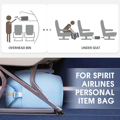 Personal Item Travel Bag 18x14x8, Carry On Weekender Bag for Women | Frontier Underseat Fit, Wet Pocket, Weekend Overnight Trip